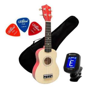 Ukulele Acústico Soprano Andaluz Uk-S01 Natural Kit