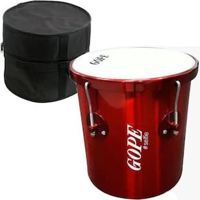 Kit Repique De Mão 30Cm X11 Pol Cereja Lal3011 Gope Com Capa