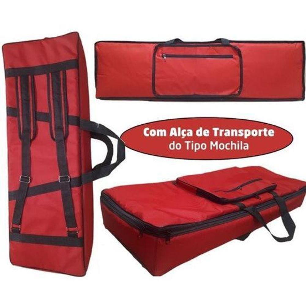 Capa Para Teclado Acolchoada Roland Go Keys Com Alça Mochila