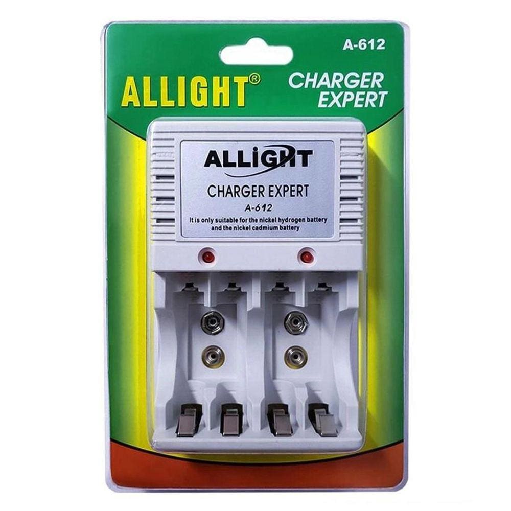 Carregador De Pilha Aa Aaa Bateria 9V Bivolt Recarregável