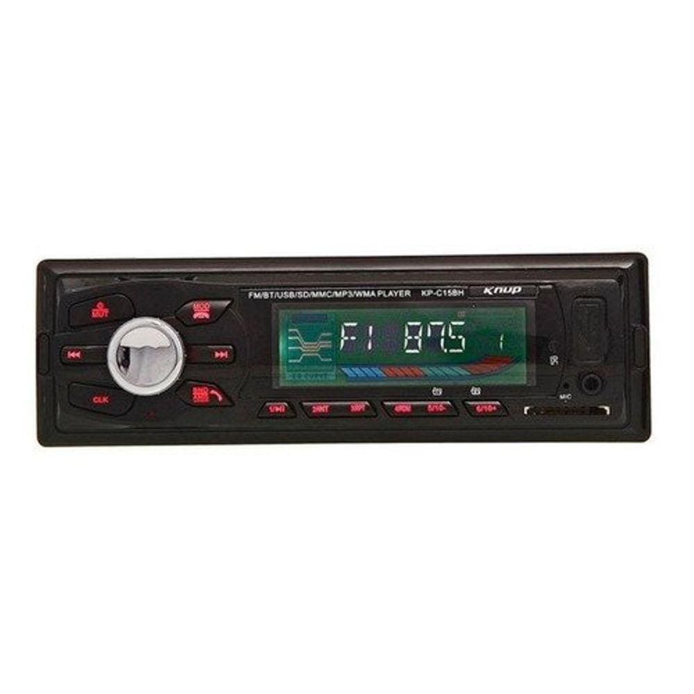 Som Automotivo Knup Kp-C15Bh Com Usb, Bluetooth E Cartão Sd