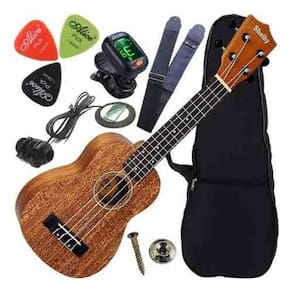 Kit Ukulele Eletroacústico Soprano Completo Su21M Shelby