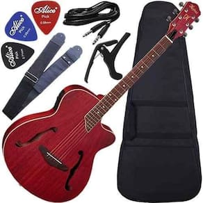 Kit Violão Eletroacústico Com Afinador Hmf240 Strd Hofma