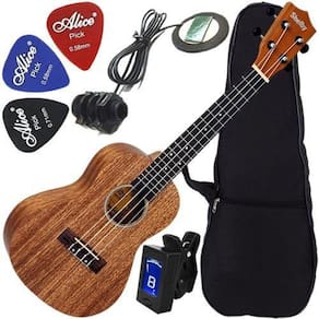 Kit Completo Ukulele Eletroacústico Concerto Shelby Su23M