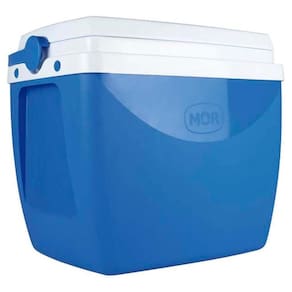 Caixa Térmica Cooler 18 L Azul Mor Vira Mesa Porta Copos