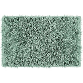 Tapete De Banheiro Lavabo Retangular Vizapi Agra 50X80Cm Verde Acqua