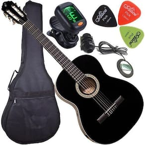 Kit Violão Eletroacústico Canhoto Com Capa N14 Bk Giannini