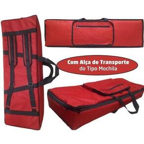 Capa Para Teclado Nord Stage 3 88 Master Luxo Nylon Vermelho