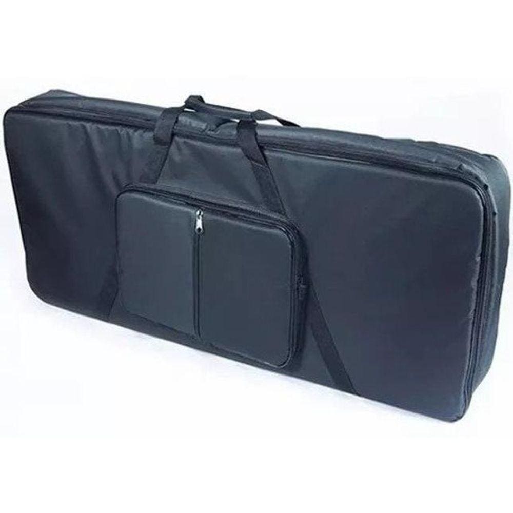Capa Teclado 5/8 Bolso Duplo Acolchoado Nylon Super Luxo