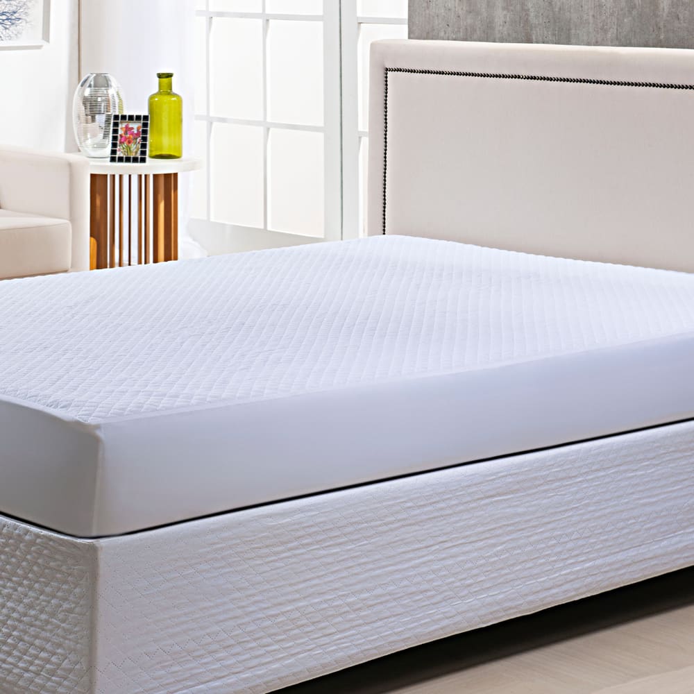 Protetor de Colchão Impermeável Queen Matelado Com Elástico Atacama Branco