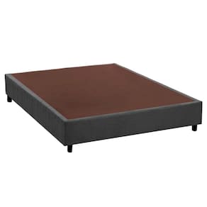 Cama Box Base Casal Bipartido Universal Suede Gray (138 (2 vol 69x188x20)) - Costa Rica