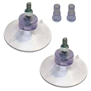 Kit 2 Ventosas de 40mm (4 cm) PVC C/Parafuso,Porca E Selante