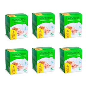 Kit 6 Absorvente P/ Seios Bellacotton Super Conforto C/30