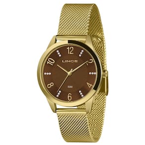 Relógio Lince Feminino Ref: Lrg4815l38 N2kx Casual Mesh Dourado