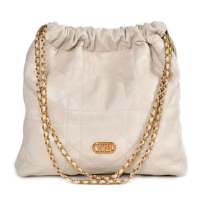 Bolsa De Ombro Via Marte Saco Matelassê Bucket Bag Alça Corrente B1-137
