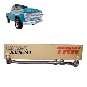 BARRA DIRECAO DIANT LATERAL ESQUERDA CURTA 611mm FORD F100/F1000 1968 A 1991 - BARRA REGULAVEL
