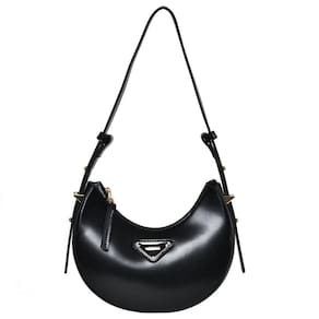 Bolsa de Ombro Arredondada Via Marte Meia Lua com Alça Ajustável B1-128
