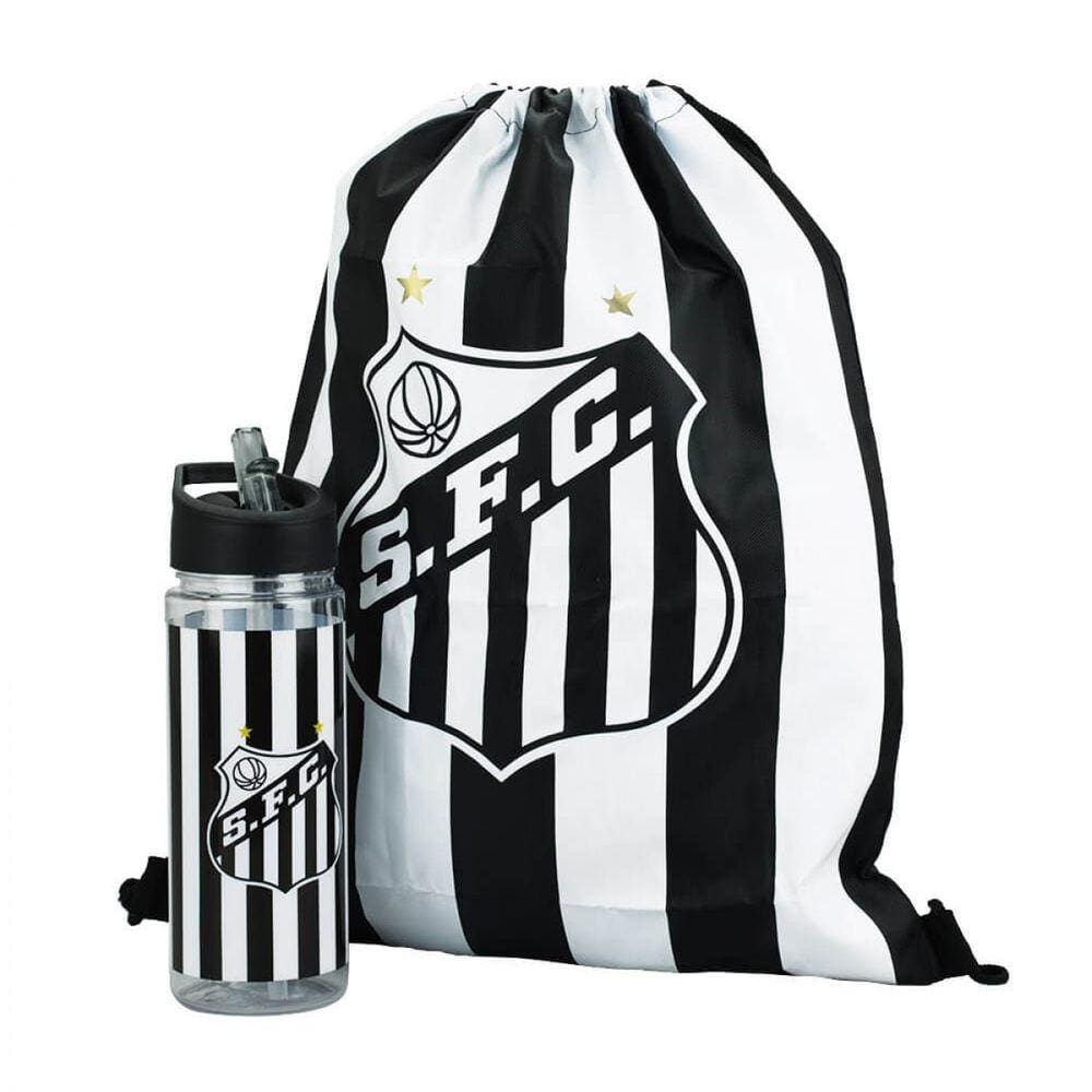 Garrafa Santos Plástica 450 ML Com Sacochila- EAS026-4