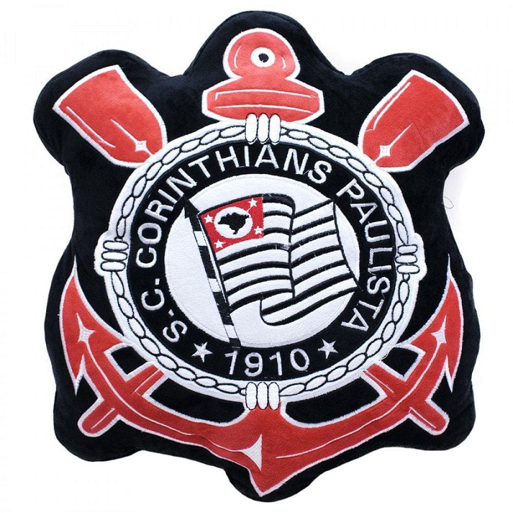 Almofada Escudo Corinthians 41 X 37 X 17 Cm