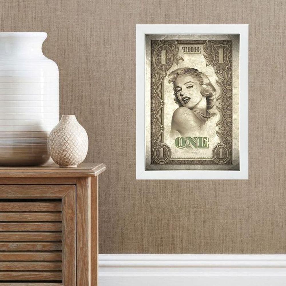 Quadro Marilyn Monroe Dolar 24X18Cm