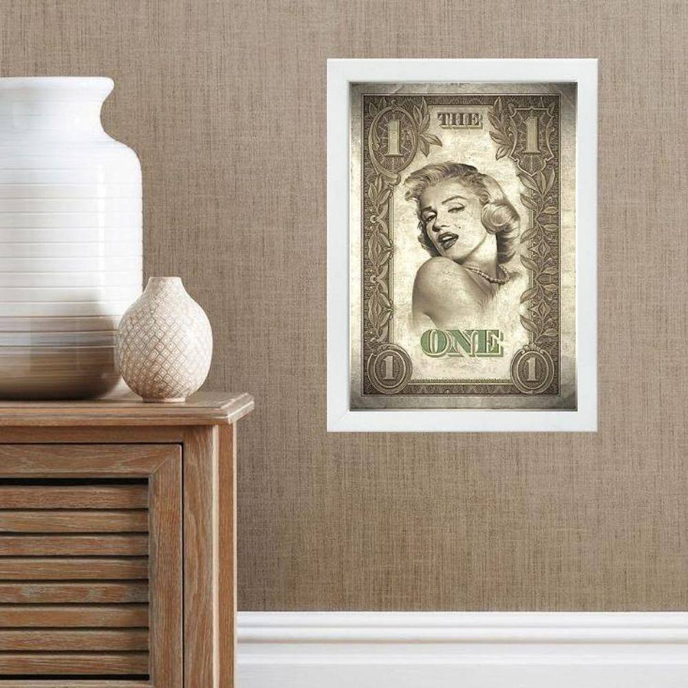 Quadro Marilyn Monroe Dolar 24X18Cm