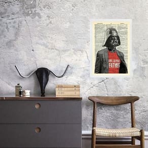 Quadro Vintage Darth - Your Father 33X24Cm