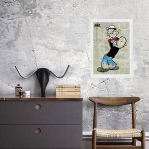 Quadro Decorativo Vintage Popeye 33X24Cm