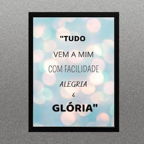 Quadro Lei Da Atração - Tudo Vem A Mim 24X18Cm