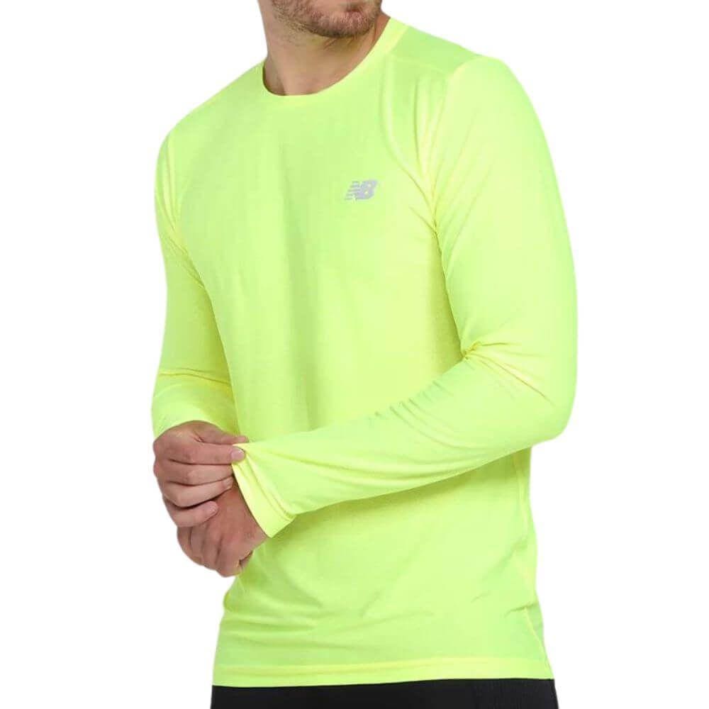 Camiseta New Balance Accelerate Manga Longa Running Bmt03205