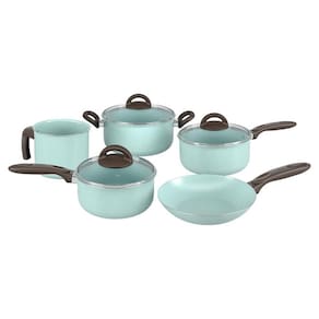 Conjunto De Panelas 5 PCS Ceramic Life Suprema Verde