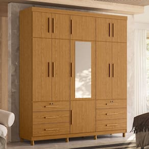 Guarda Roupa Casal 11 Portas 6 Gavetas Triton Plus Albatroz