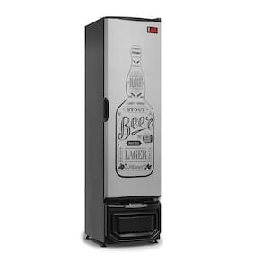 Cervejeira Gcb-23egw Tipo Inox 228 Litros Porta Cega Adesivada 127V - Gelopar