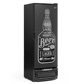 Cervejeira Grba-400 Preto 410 Litros Porta Cega Adesivada 127V - Gelopar