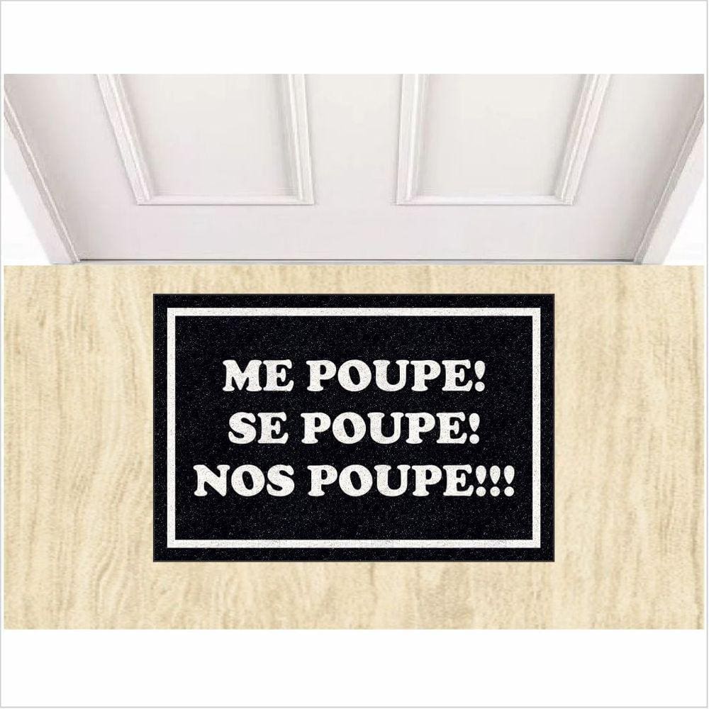 Tapete Me Poupe 60X40 Antiderrapante Portas Salas E Quartos.