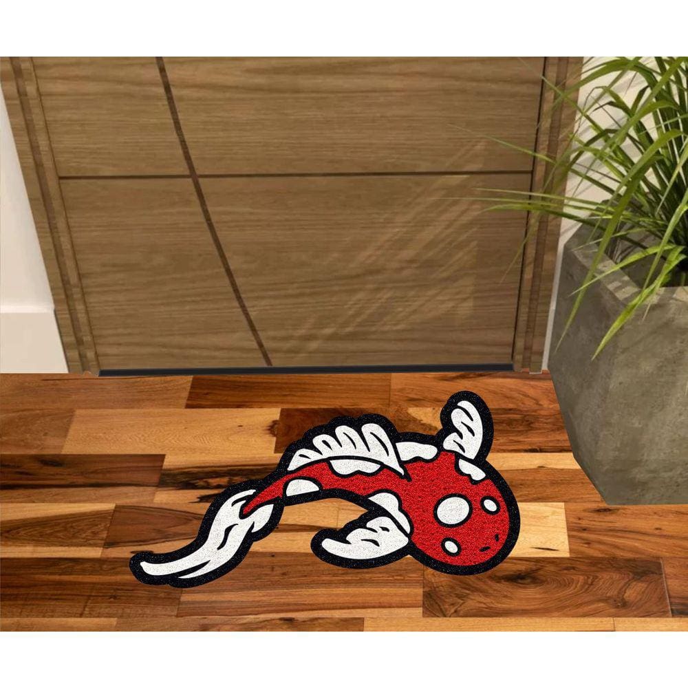 Tapete Capacho Peixe Carpa Nishikigoi 80X40 cm No Formato.