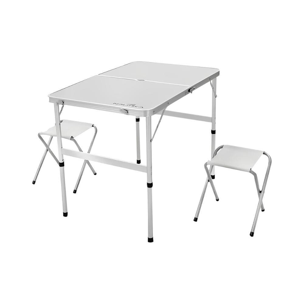 Mesa Portatil Dobravel Camping 90x60x70cm Vira Maleta Nautika Domo
