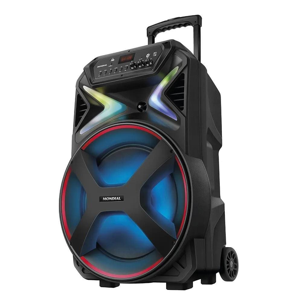 Caixa Amplificada Connect Light Plus CM-700, 700W, Bluetooth, USB, Aux, Microfone, Instrumentos Musicais, TWS, FM, Bivolt, MONDIAL