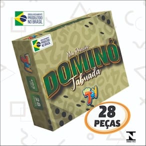 Meu Primeiro Dominó Tabuada 28 Peças Mdf 3MM - Paper Toy