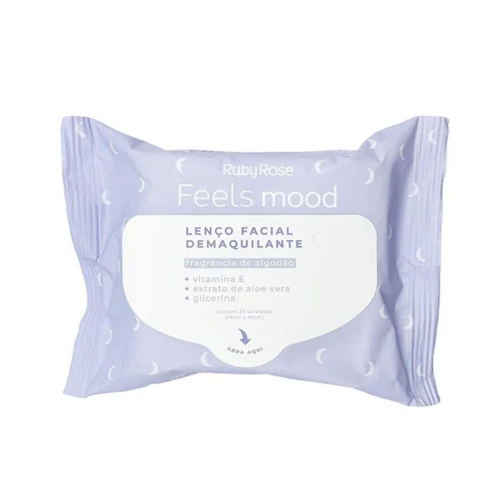 Kit Demaquilante Facial Lenço E Sabonete Mousse Ruby Rose