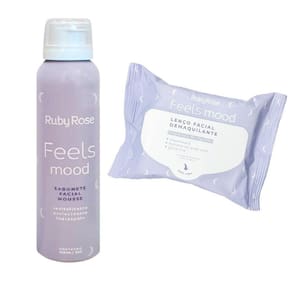 Kit Facial Lenço Demaquilante E Sabonete Mousse Ruby Rose