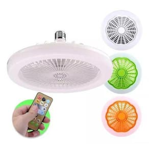 Lâmpada Ventiladora De Teto: Controle Remoto E E27 30W