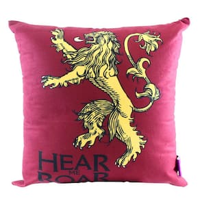 Almofada GOT Lannister Simbolo Aveludada 40x40CM Oficial HBO