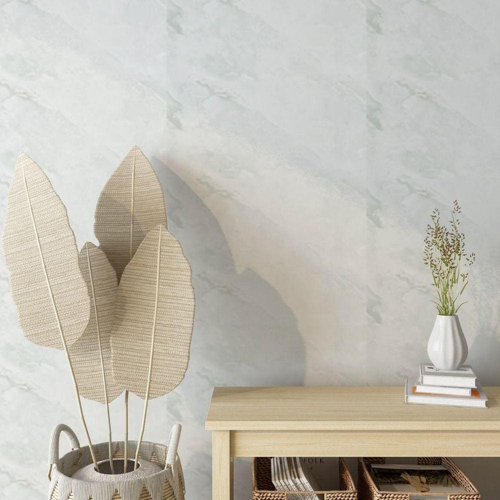 Placa Adesiva Parede 3D Mármore Branco Esmeralda 30X60Cm
