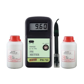 Kit Medidor Ph Digital Faixa 0,00 A 14,00 Ph-710 Eletrodo de Ph Tipo Combinado Bnc Epc-70 Solução Ph 500Ml Instrutherm