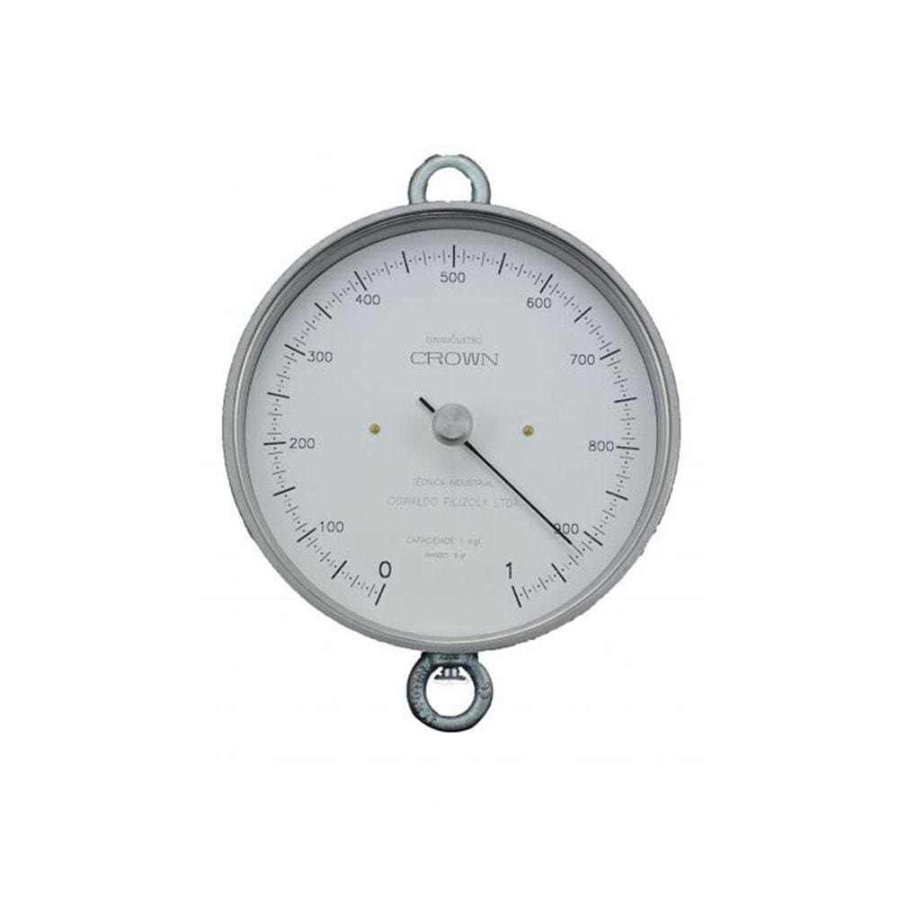 Dinamômetro Circular Analógico Força Faixa 0 A 5Kg Tração Medidor Alumínio Ar-5 Portátil Instrutherm Com Certificado
