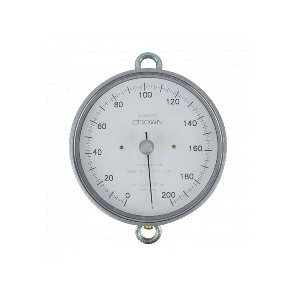 Dinamômetro Circular Analógico Força Faixa 0 A 200Kgf Aço Tração Alumínio Ar-200 Portátil Instrutherm Com Certificado