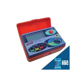 Terrômetro Digital Resistência Tensão Aterramento 0 A 2000 Ohms Dois Pólos Hold Mrt-300 Portátil Estojo Certificado Rbc