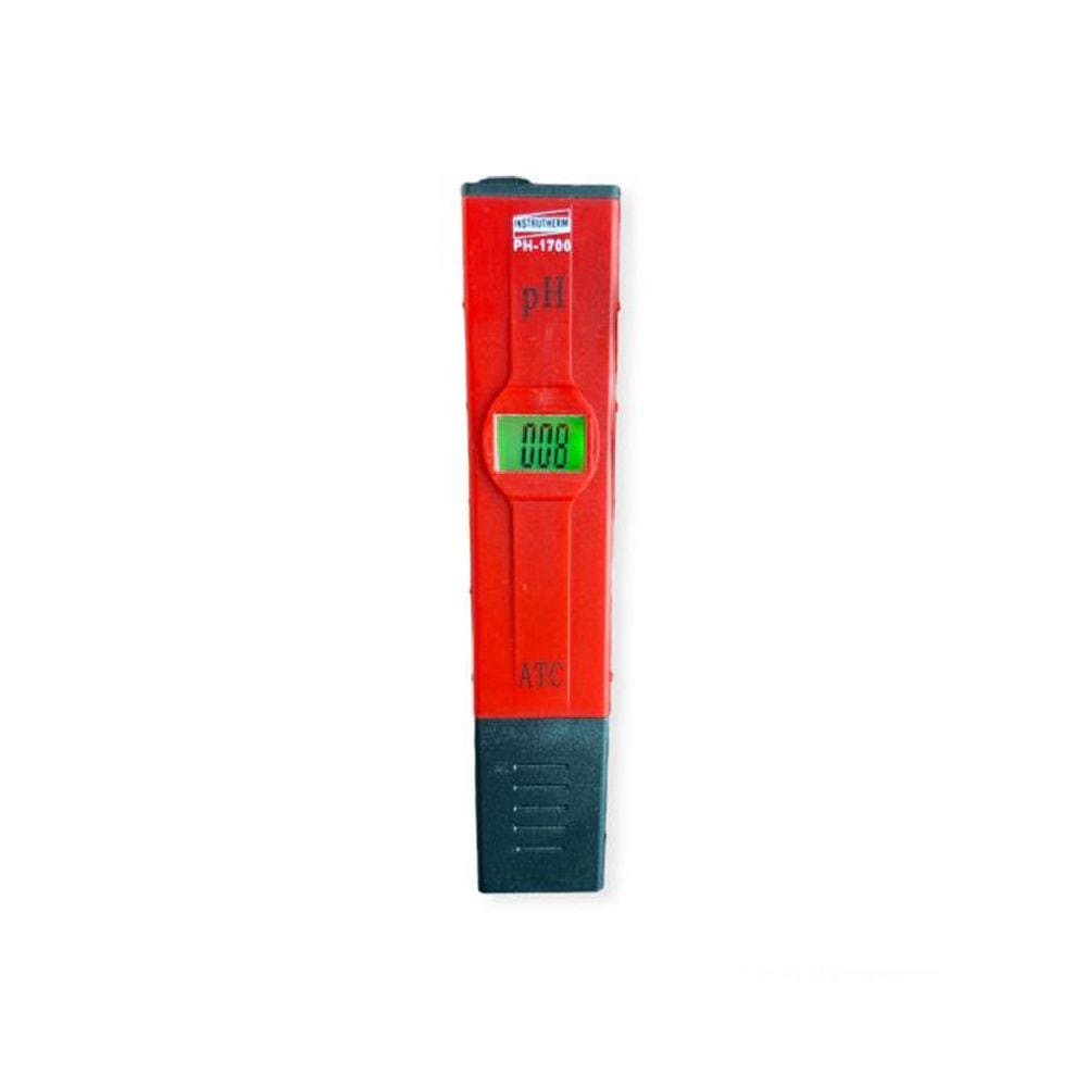 Medidor Ph Digital Faixa 0,0 A 14,0Ph Tipo Caneta Chave Calibração Ph-1700 Portátil Instrutherm Estojo Certificado