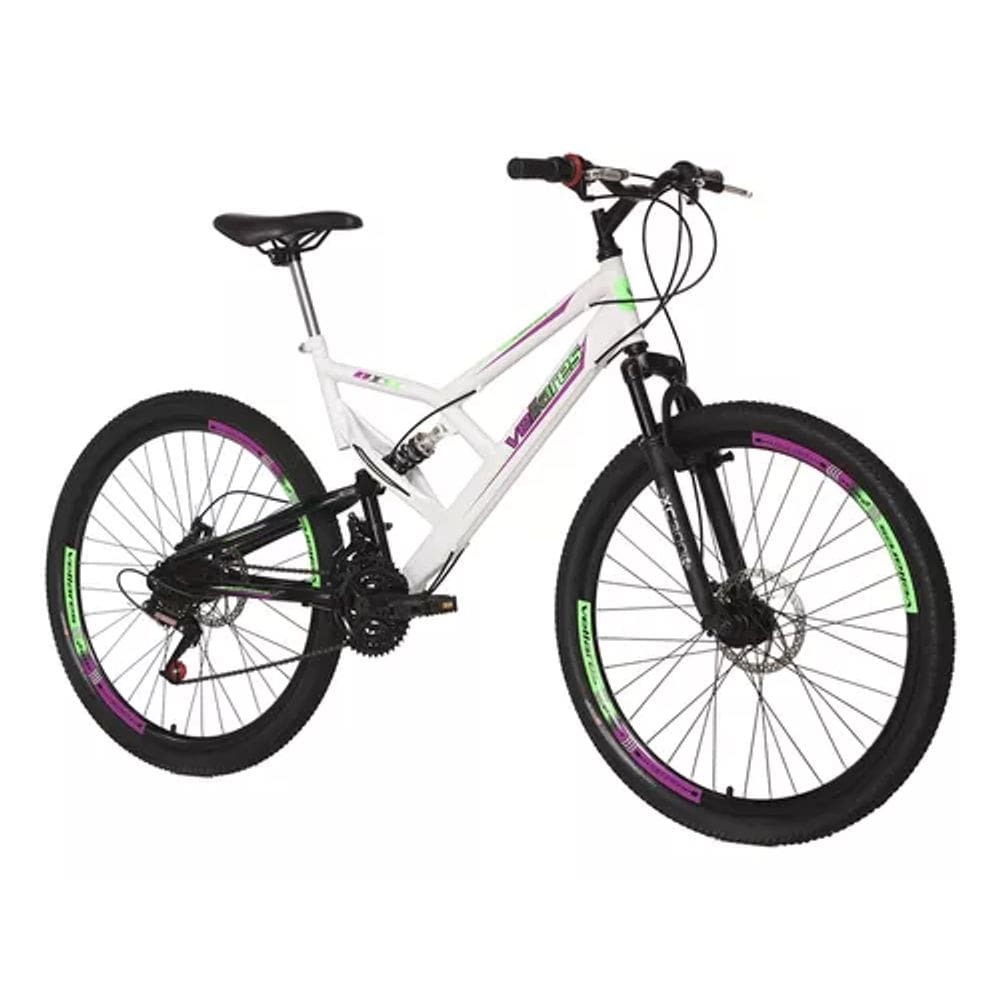 Bicicleta Aro 26 Vellares Bike Doble Shock Disco 21 Marchas