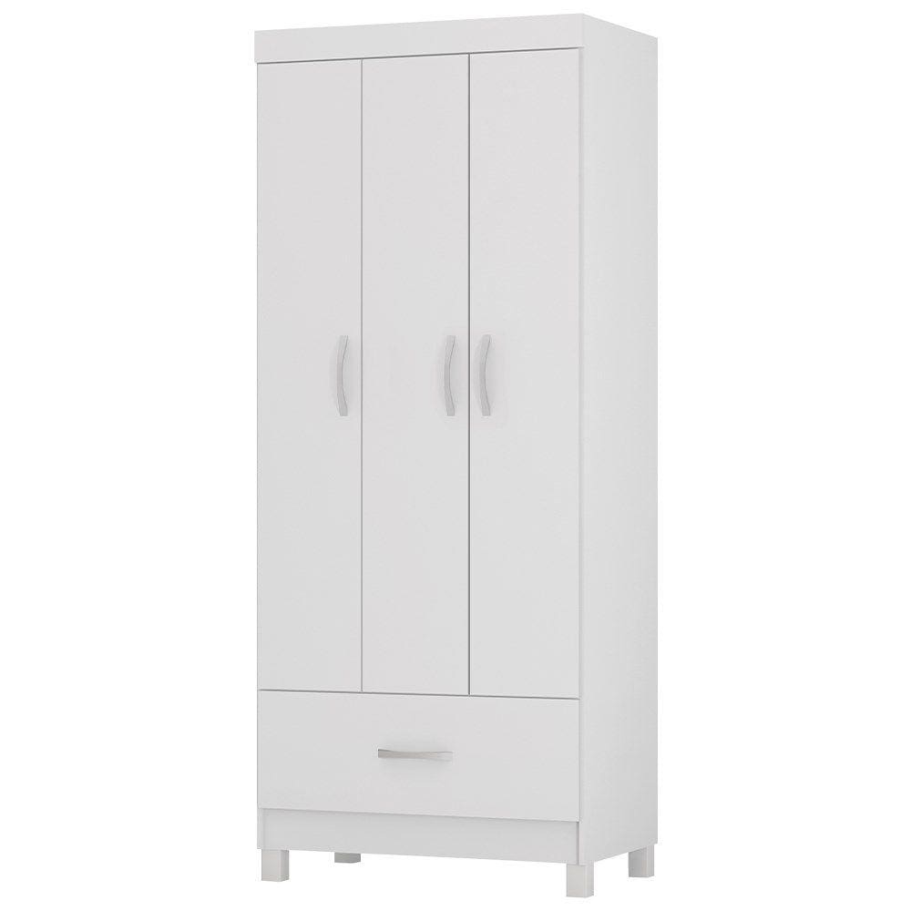 Guarda Roupa Solteiro 03 Portas 31060 Branco Demobile
